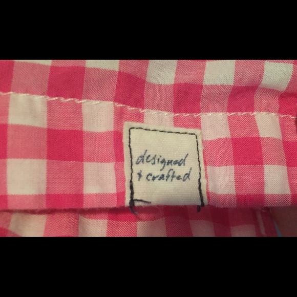 Gap Pink and White Gingham Button Down - Picture 3 of 4